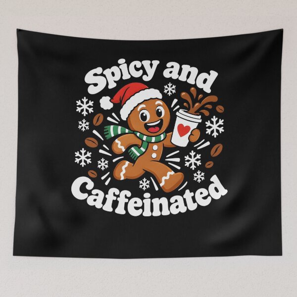 Item preview, Spicy and Caffeinated Coffee Women Gingerbread Christmas designed and sold by clothesy7.