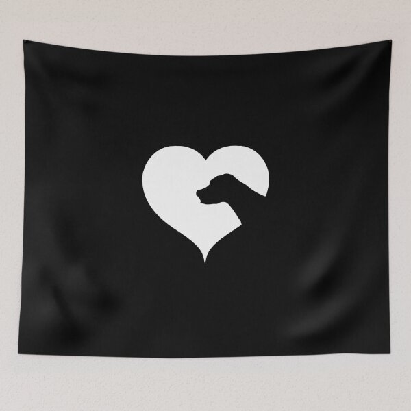 Item preview, Heart dog owner showing love designed and sold by RetroFuchs.
