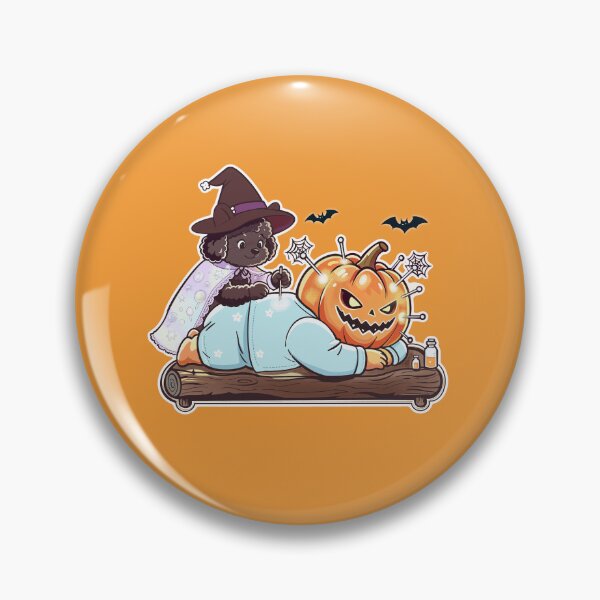 Item preview, Cute Spocky Acupuncture Pumpkin Character designed and sold by nasstana.