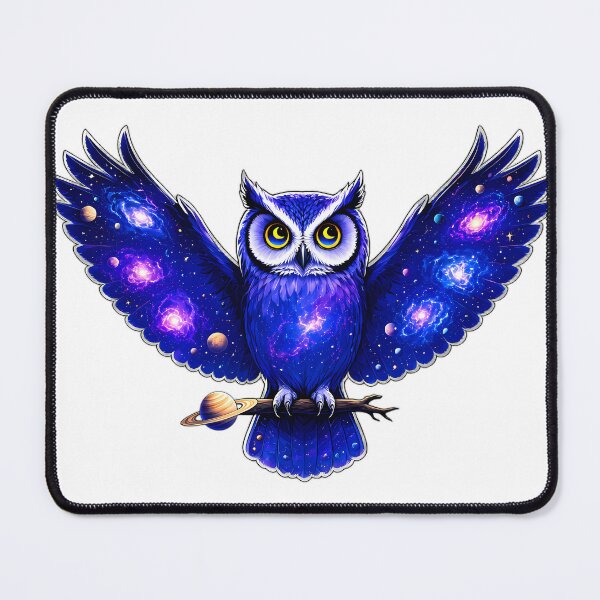 Item preview, Galaxy Owl Wings Spread Cosmic Art designed and sold by Shop of Wonders.
