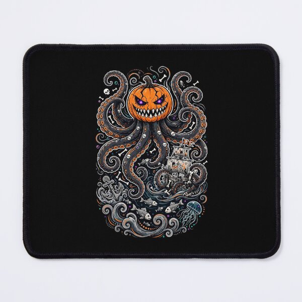 Item preview, The Pumpkin Kraken — Terror Beneath the Black Tide designed and sold by DibujandoPorfa.