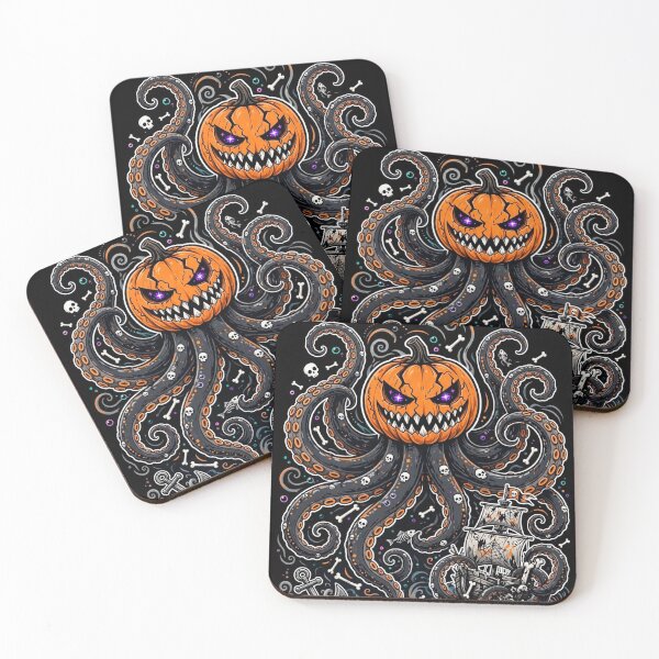 Item preview, The Pumpkin Kraken — Terror Beneath the Black Tide designed and sold by DibujandoPorfa.