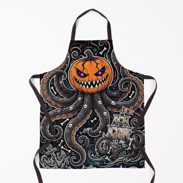 Item preview, The Pumpkin Kraken — Terror Beneath the Black Tide designed and sold by DibujandoPorfa.
