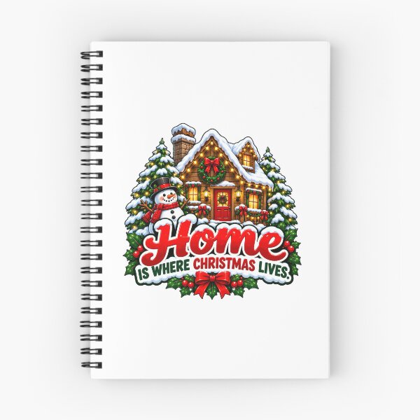 Item preview, Home Is Where Christmas Lives – Cozy Christmas Cottage Winter Design designed and sold by SVALANART.