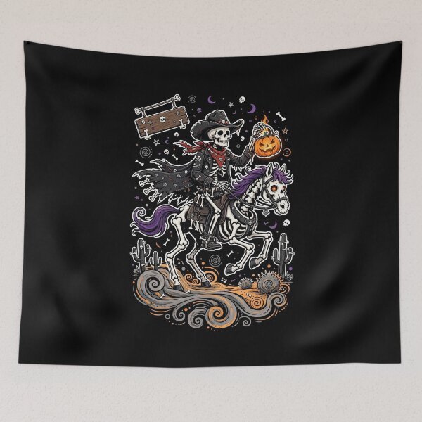 Item preview, The Skeleton Cowboy — Outlaw of the Afterlife designed and sold by DibujandoPorfa.