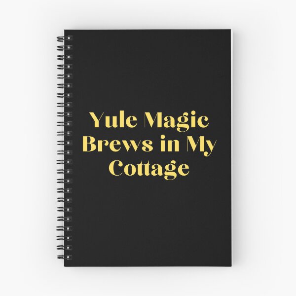 Item preview, Yule Magic Brews in My Cottage – Witchy Winter Typography designed and sold by Fairy Dust Hollow.