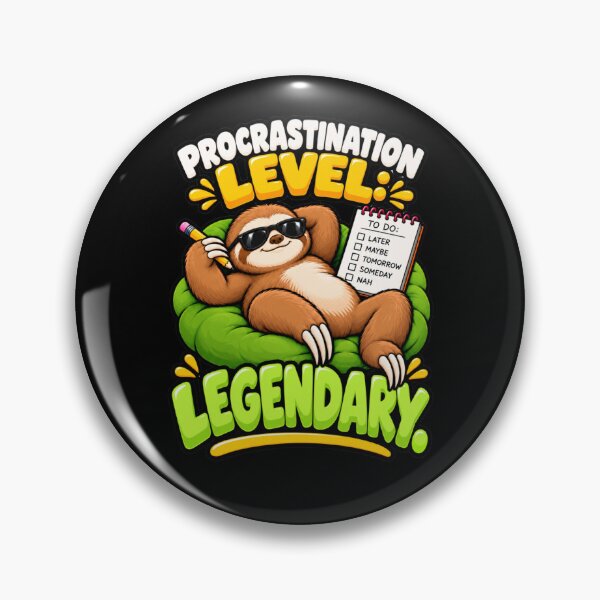 Item preview, Procrastination Level designed and sold by Edrien Design.