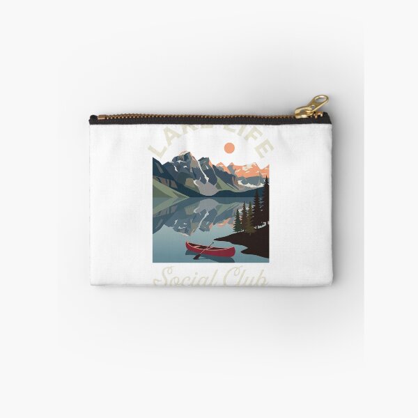 Item preview, Lake Life Social Club Vintage Mountain Lake Canoe Outdoor Adventure designed and sold by YOUNG DREAM STORE.