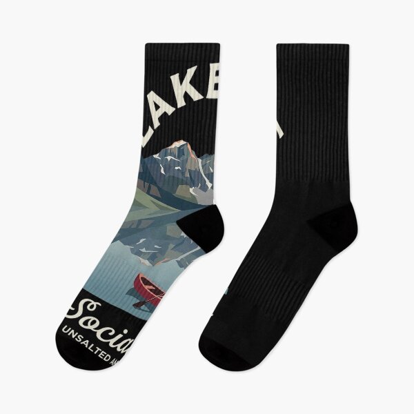 Item preview, Lake Life Social Club Vintage Mountain Lake Canoe Outdoor Adventure designed and sold by YOUNG DREAM STORE.