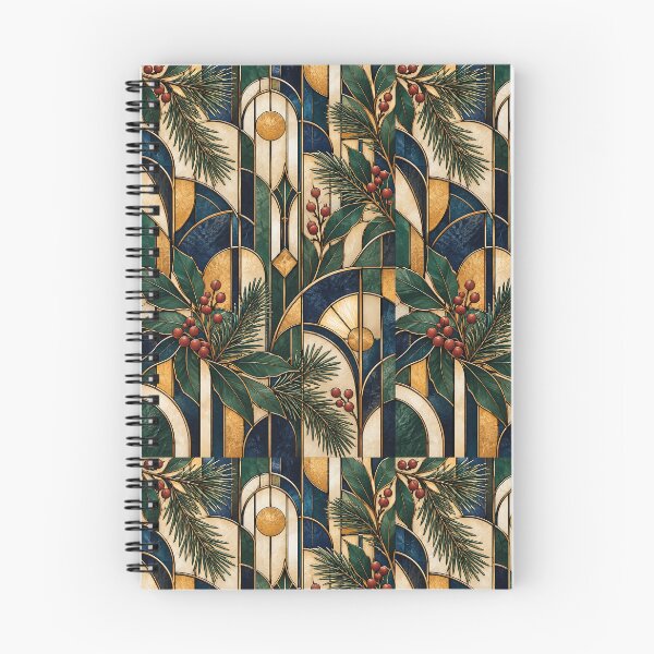 Artikelvorschau, Art-Deco-Handyhülle mit winterlichem botanischem Buntglasmotiv entworfen und verkauft von astersgraphics.
