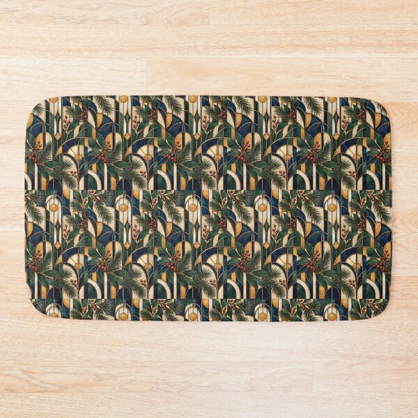Item preview, Art Deco Winter Botanical Stained Glass Phone Case designed and sold by astersgraphics.