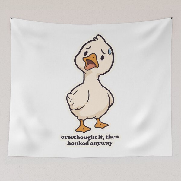 Item preview, Silly Goose Overthought It Then Honked Anyway designed and sold by OuqCreations.