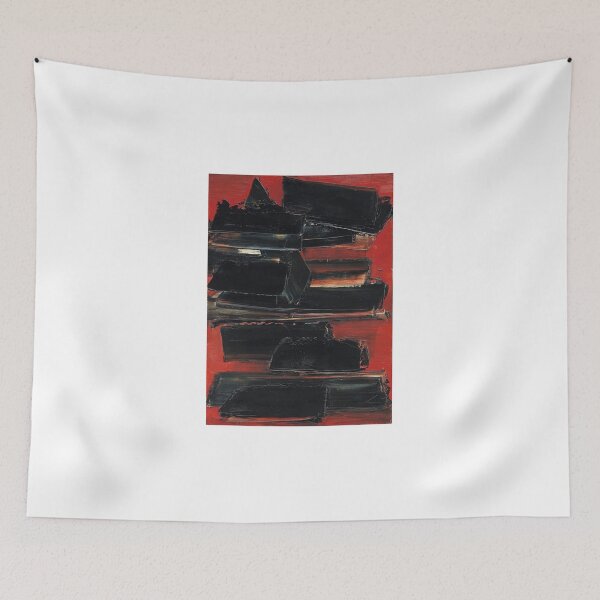 Item preview, Pierre Soulages art - Pierre Soulages artist - Pierre Soulages painting - Pierre Soulages abstract art - Pierre Soulages black painting designed and sold by Rohyadalim.