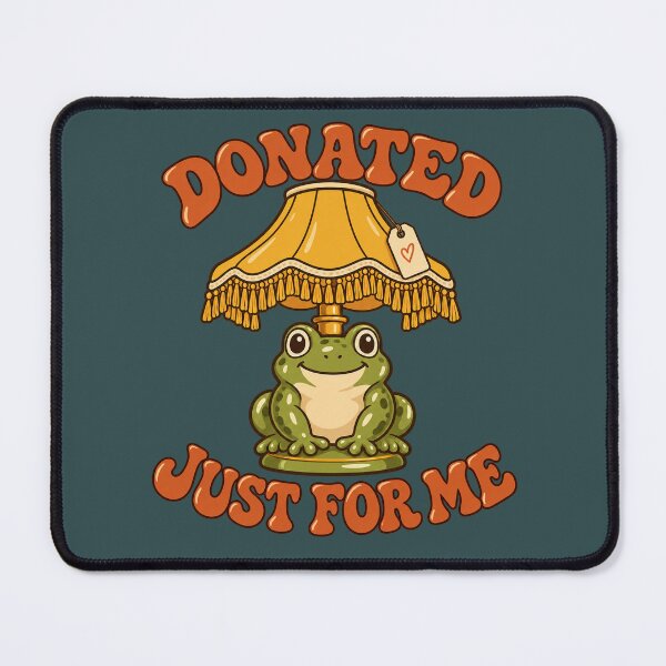 Item preview, Thrifting Funny Donated Just For Me Vintage Frog Lamp designed and sold by Fanverse Merchandise.