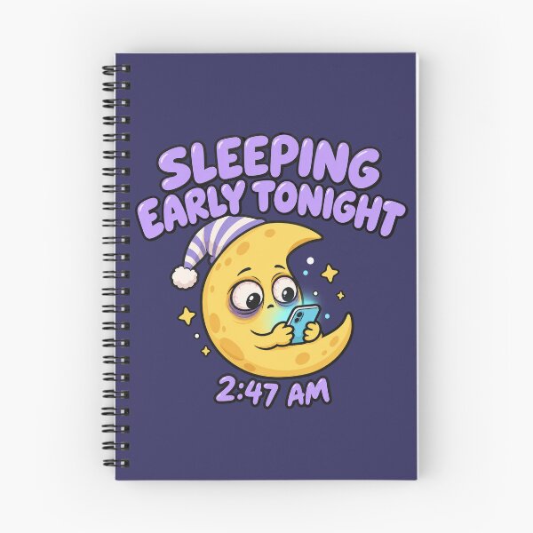 Item preview, Night Owl Funny Sleeping Early Tonight 2:47 AM Moon designed and sold by Fanverse Merchandise.