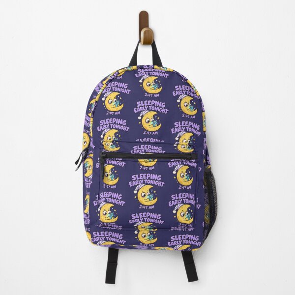 Item preview, Night Owl Funny Sleeping Early Tonight 2:47 AM Moon designed and sold by Fanverse Merchandise.