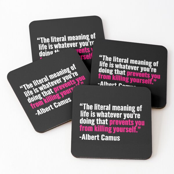 Item preview, Albert Camus Quote | The Meaning of Life | Existential Philosophy designed and sold by bisha.