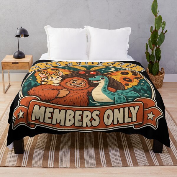 Item preview, Cryptid Club Members Only – Cute Mothman Bigfoot Nessie Jackalope designed and sold by Ela-graphicwiz.