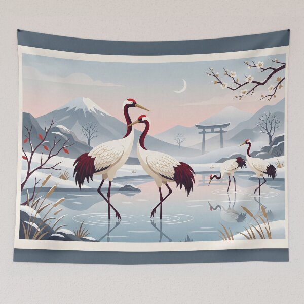 Item preview, Japanese Crane Elegance designed and sold by Prachodayat Artworks.