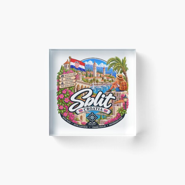 Item preview, Split Croatia – Historic Port Adriatic Coast & Hiking Adventures designed and sold by Wandervogel123.