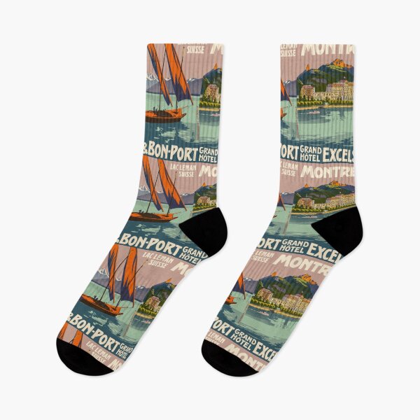 Item preview, Montreux Grand Hotel Excelsior Swiss Travel designed and sold by artofuniverse.