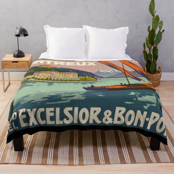 Item preview, Montreux Grand Hotel Excelsior Swiss Travel designed and sold by artofuniverse.