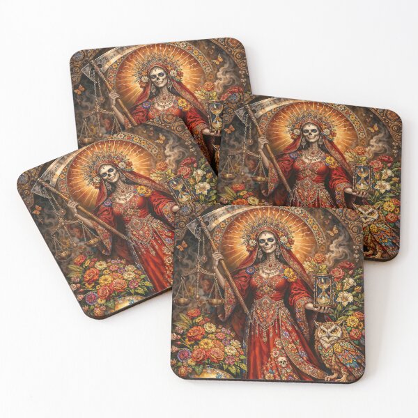 Item preview, The Red Aspect of Santa Muerte, Love and Protection designed and sold by AliceWhiteDF.
