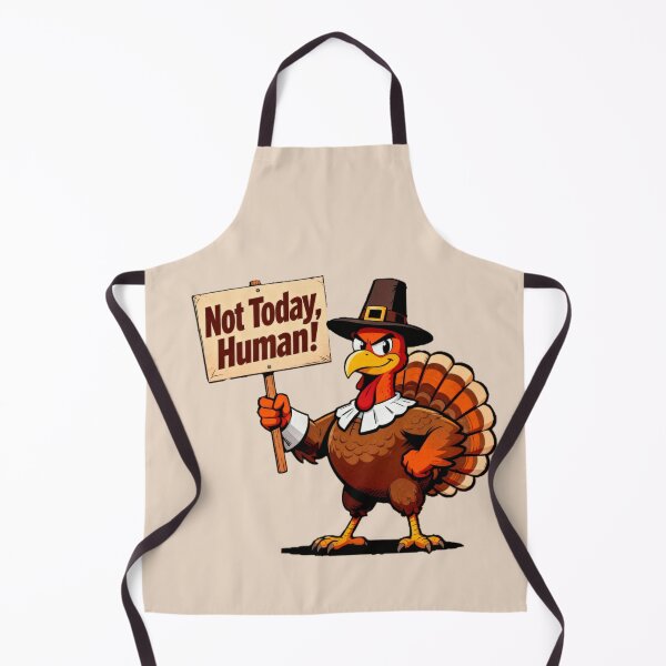 Item preview, Not Today Human Pilgrim Turkey Protest designed and sold by PunchDrop.