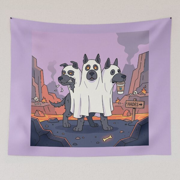 Item preview, Cerberus Hades Ghost Costume: Funny Mythology Art designed and sold by codex antique.