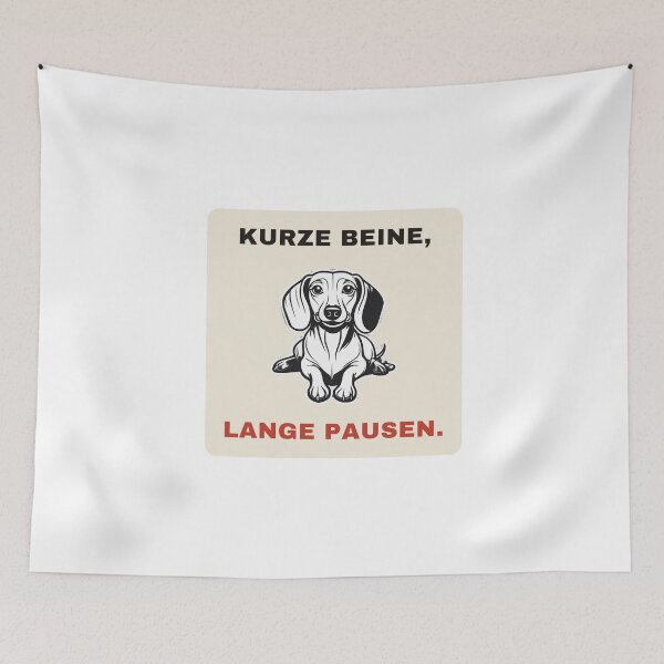 Item preview, Short legs, long breaks – Dachshunds | Humorous design designed and sold by Glowfy.
