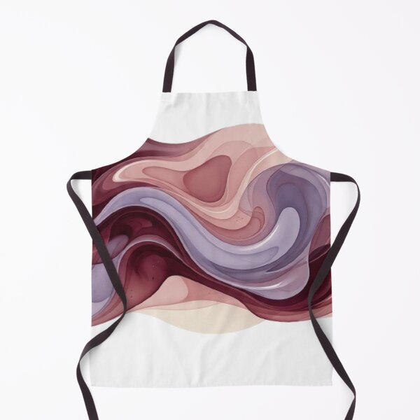 Item preview, Abstract Fluid Art in Burgundy and Dusty Rose – Modern Organic Shape designed and sold by EverMuse_0_0.