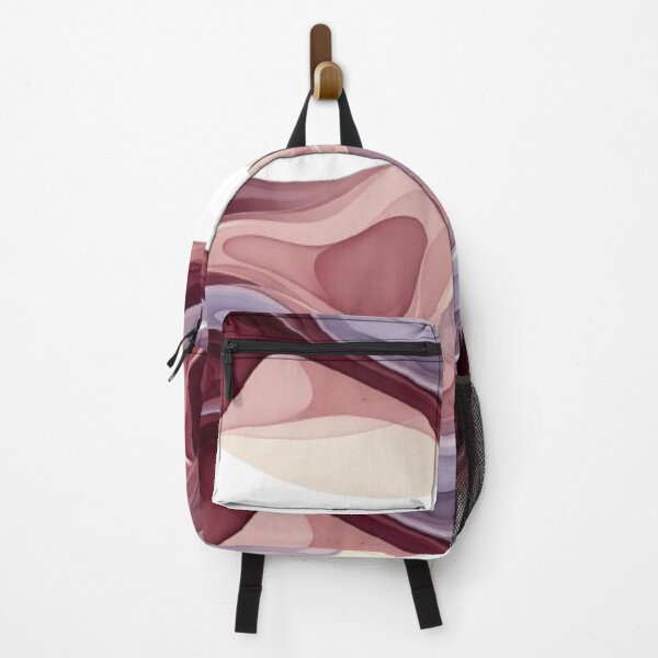 Item preview, Abstract Fluid Art in Burgundy and Dusty Rose – Modern Organic Shape designed and sold by EverMuse_0_0.