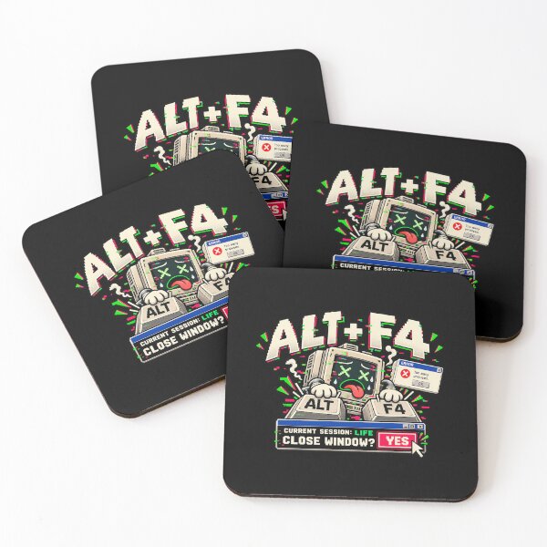 Artikelvorschau, Alt+F4 – Aktuelle Sitzungsleben Retro-Computerhumor entworfen und verkauft von Mad Factory Designs.