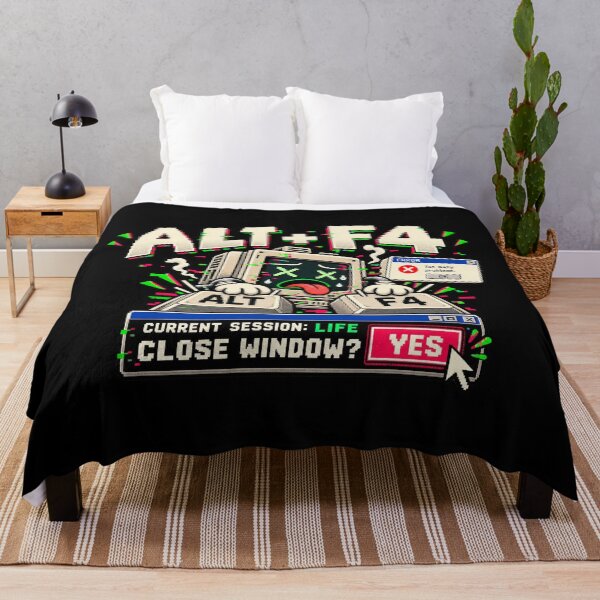 Artikelvorschau, Alt+F4 – Aktuelle Sitzungsleben Retro-Computerhumor entworfen und verkauft von Mad Factory Designs.