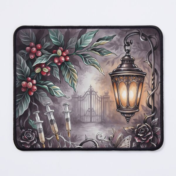 Item preview, Gothic Halloween Dark Pumpkins Black Roses & Haunted Garden designed and sold by Art-Arcade6.
