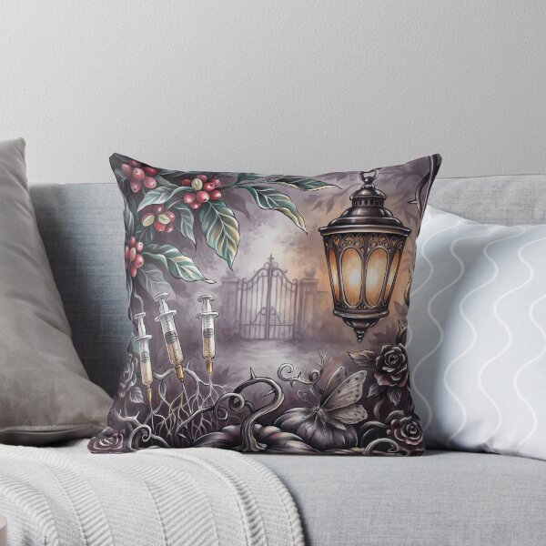 Item preview, Gothic Halloween Dark Pumpkins Black Roses & Haunted Garden designed and sold by Art-Arcade6.