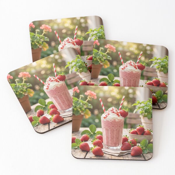 Item preview, Beverages – strawberry milkshake designed and sold by snoWorkshop.