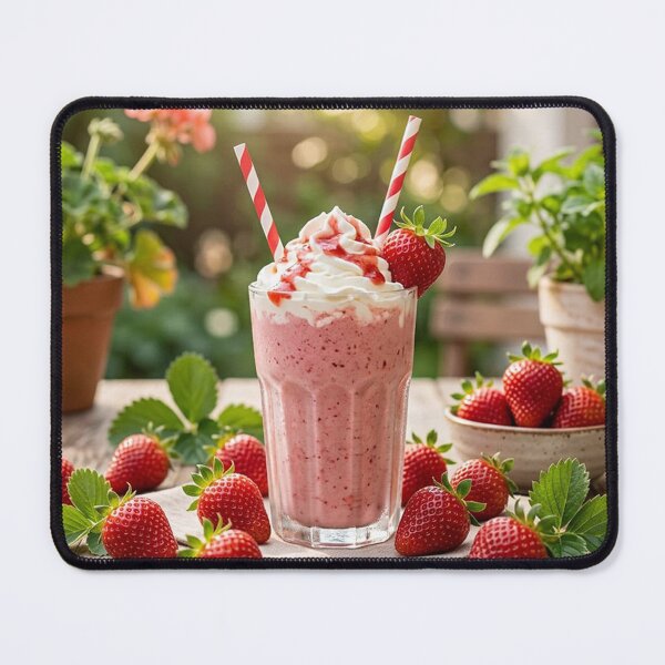 Item preview, Beverages – strawberry milkshake designed and sold by snoWorkshop.