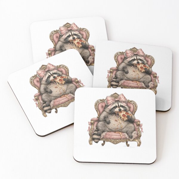 Item preview, Funny Raccoon Feral But Fancy Coquette Trashcore designed and sold by CoolCrazyChaos.
