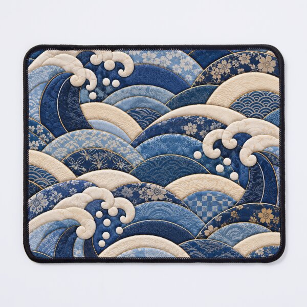 Item preview, Great Wave Kinusaiga Art Style designed and sold by ThePinkProject.