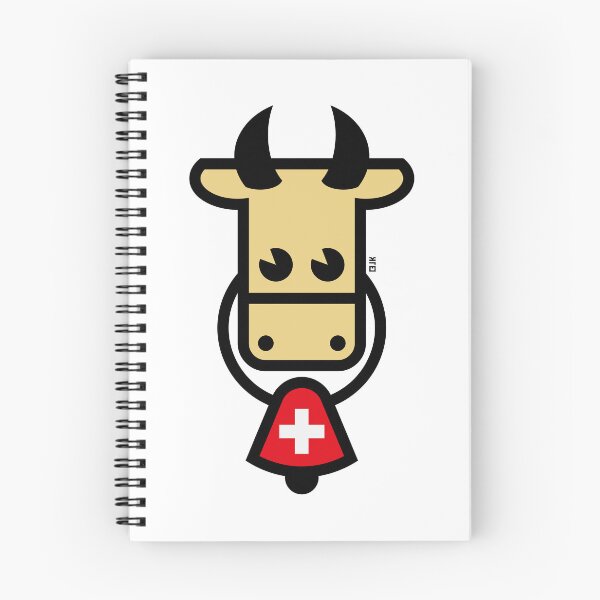 Item preview, Swiss Cow With Bell (Switzerland / Flag / 4C) designed and sold by Roderix.