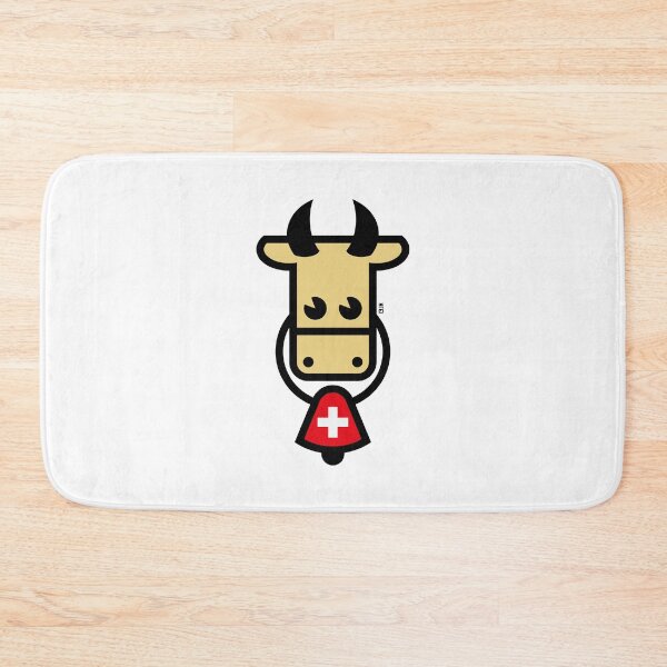 Item preview, Swiss Cow With Bell (Switzerland / Flag / 4C) designed and sold by Roderix.
