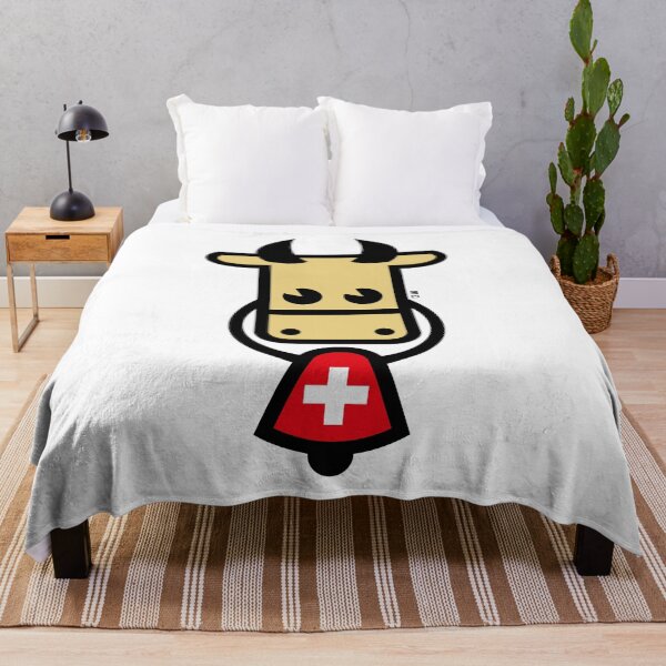 Item preview, Swiss Cow With Bell (Switzerland / Flag / 4C) designed and sold by Roderix.