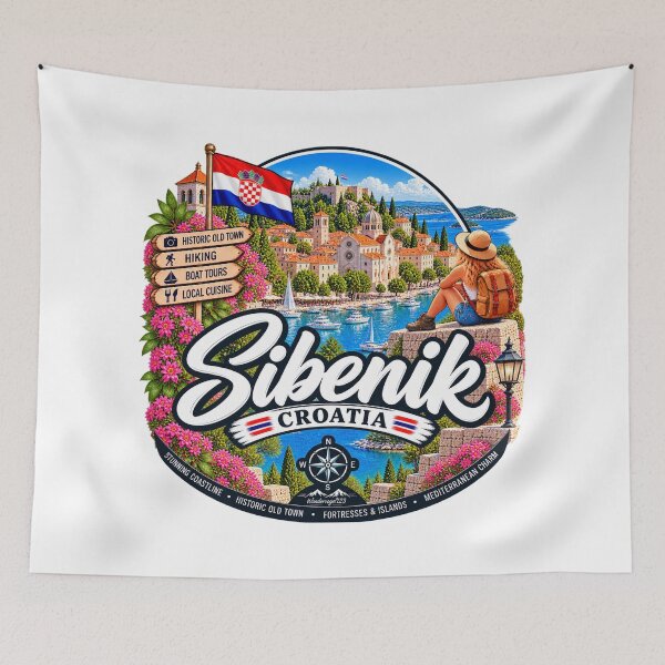 Item preview, Šibenik Croatia – Historic Old Town Adriatic Coast & Hiking Adventures designed and sold by Wandervogel123.