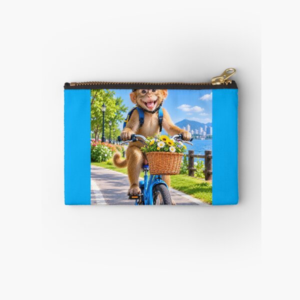Item preview, Happy Monkey Riding a Bicycle designed and sold by MagicCrystal.