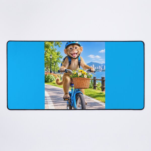 Item preview, Happy Monkey Riding a Bicycle designed and sold by MagicCrystal.