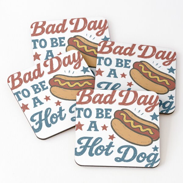 Item preview, Bad Day To Be A Hot Dog Funny BBQ Cookout 4th of July Summer Graphic designed and sold by CHariliha-ka.