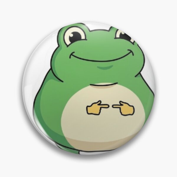 Item preview, Cute Shy Frog Pointing Fingers Meme - Kawaii Awkward Froggy designed and sold by j7boy.