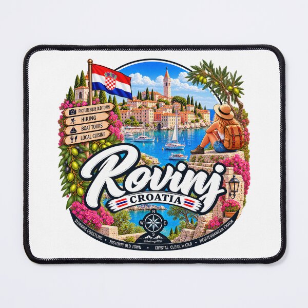 Item preview, Rovinj Croatia – Picturesque Old Town, Adriatic Coast & Hiking Adventures designed and sold by Wandervogel123.