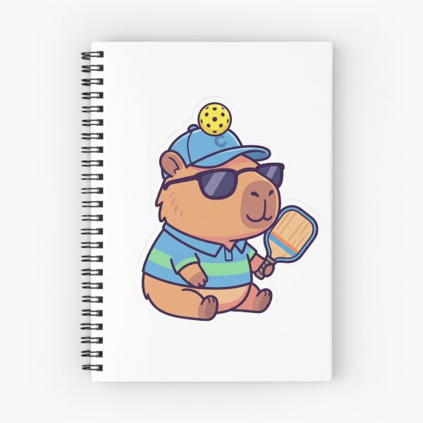 Item preview, Chill Capybara Playing Pickleball Cute Sports Animal Vintage Art designed and sold by Namphet.